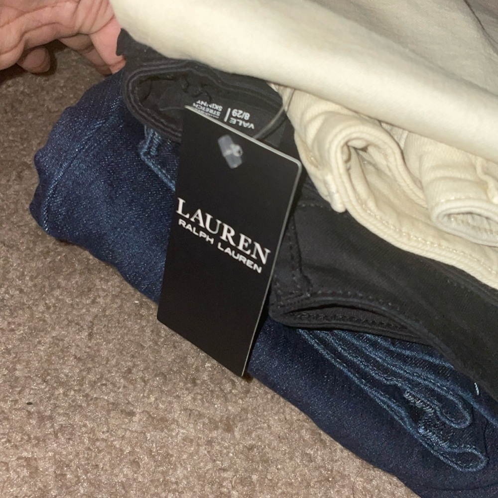 Lauren Ralph Lauren Cream Jeans